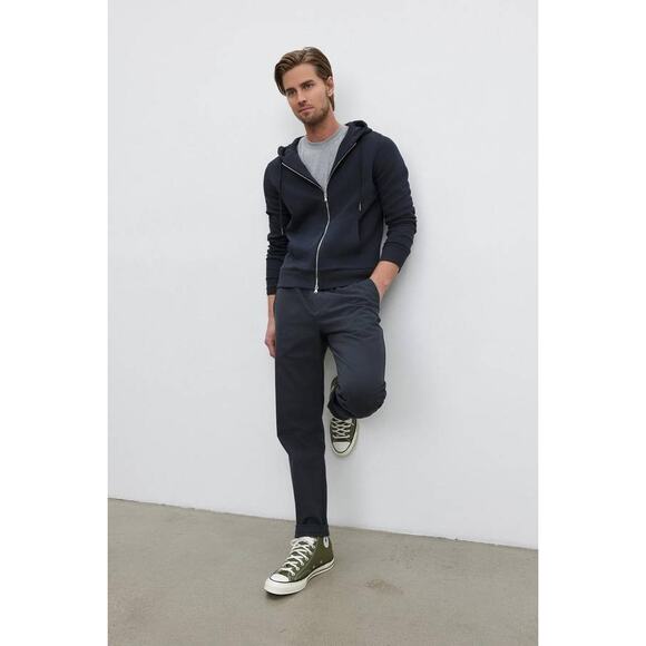 Velvet by Graham & Spencer Laird LS Zip Hoodie Sweatshirt in Navy M - Picture 4 of 4